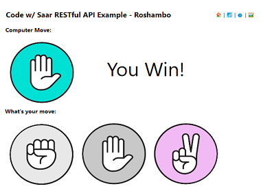 An image of project Roshambo (Rock, Paper and Scissors)